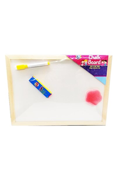 Vision Tablita 2 in 1, Whiteboard si cu Creta, format 35x25cm, Rama de lemn, ...
