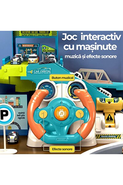 Pitikot Pitikot® Steering Wheel and Gear Lever Car Set, Ideal Gift for Learning