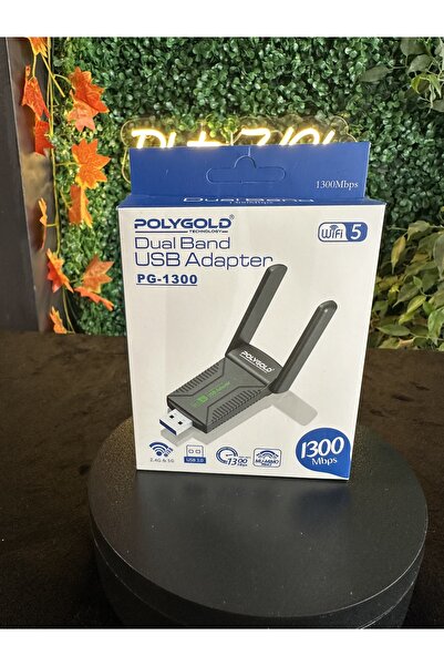 ADR Usb Wifi Adaptörü Kablosuz Wifi Internet Alıcı Ağ Kartı 1300 Mbps Usb 3.0 Çift Bant 2.4gh