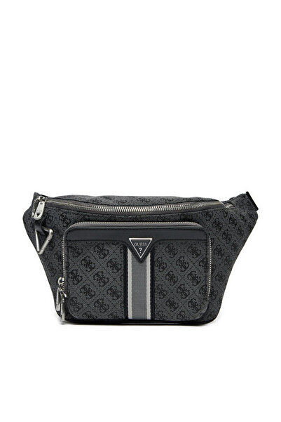 Guess Ανδρική τσάντα μέσης γκρι HMMISTP5156