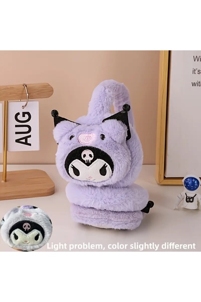 GlassySKY Accesoriu pentru căști de pluș Kuromi