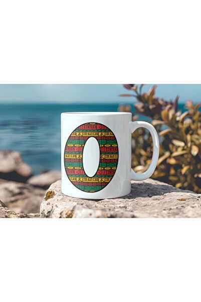 Beramussa كوب بنمط عرقي على شكل حرف O - كوب شاي وقهوة على الطراز الأفريقي - ه...