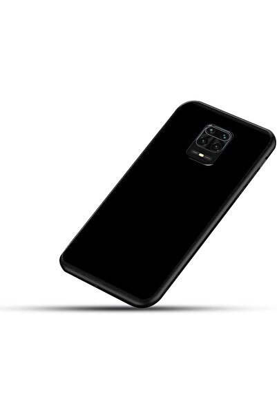 Generic Plain Protective Case with Soft Black Sides for Xiaomi Redmi Note 9 Pro - Black