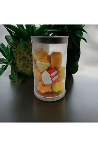 Vision XXI Set 12 gume de șters, temă fast-food, 2 cm,