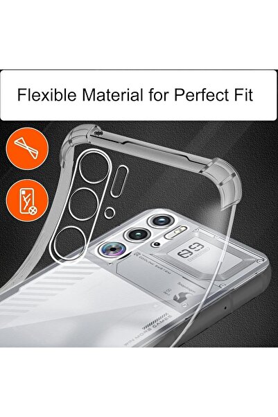 erorex Compatible With Zte Nubia Red Magic 10 Pro Case Cover & Screen Protector Tempered Glass Protector…