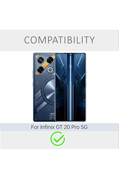 erorex Compatible With Infinix Gt 20 Pro Case Crystal Clear Anti-Scratch Shock Absorption For Infinix Gt…