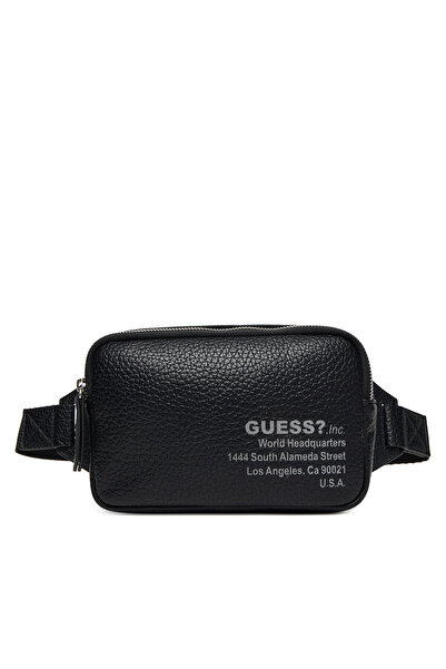 Guess Ανδρική τσάντα μέσης μαύρη HMNYLPP5424