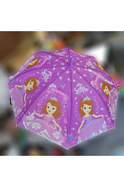 Vision Children's Automatic Transparent Umbrella with Princess Designs - 90x60cm