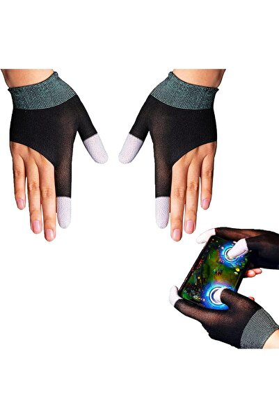 erorex قفازات الألعاب أحدث مادة الألياف الفضية G1 قفازات أصابع قابلة للتنفس ومقاومة للعرق وشاشة تعمل باللمس...