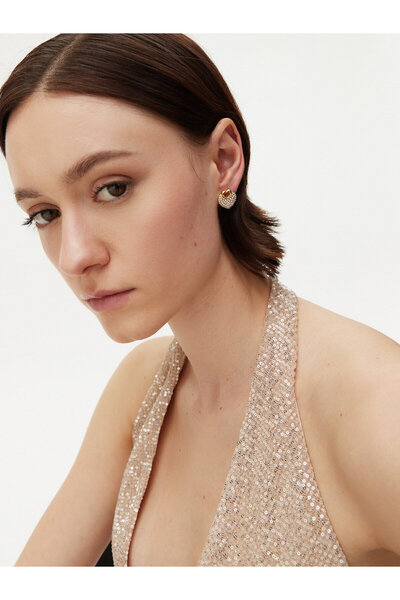 Guess Γυναικεία Χρυσά Σκουλαρίκια JUBE05213JW