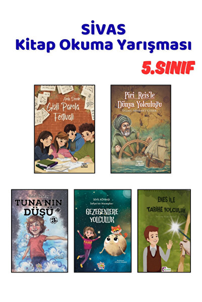 Yağmur Çocuk SİVAS Kitap Okuma Yarışması 5.Sınıf Kitapları, 5 Kitap Set, 5.Sı...