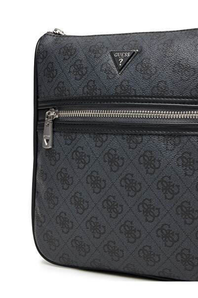 Guess Ανδρική Τσάντα Μέσης Γκρι HMMILOP5417