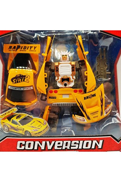 Vision Robot Transformable into Car, 18cm, Scale 1:32, Yellow, VisionXXI