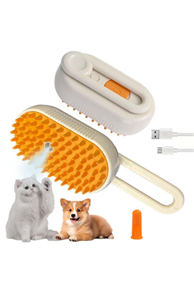 Sultan Perie cu abur pentru animale de companie, ZUBI , 3 In 1, Cu 1 perii pe...