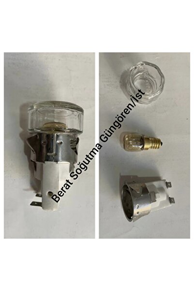 beratsogutma Fırın Lamba Takımı Duy+Lamba+Duy Cam Kapağı