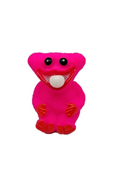 Vision XXI Jucărie Huggy Wuggy, Kissy Missy, jucării de împingere din cauciuc, bule de aer roz, 8 cm,