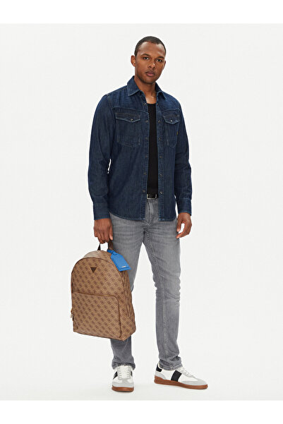 Guess Ανδρικό Σακίδιο Πλάτης Μπεζ HMMILOP5219