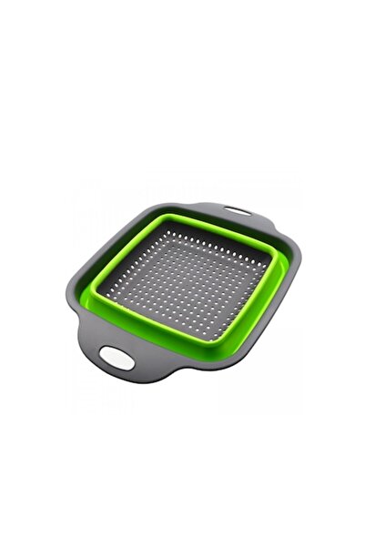 Doty Folding Silicone Strainer StrainerFold for Fruits and Vegetables, Durable Material, 25x18 cm, Square