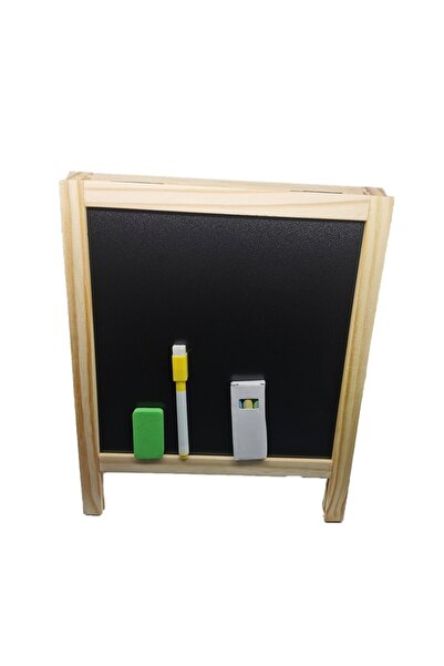 Vision 2-in-1 magnetic and chalk board, double-sided, with marker, eraser and 54 magnetic dots