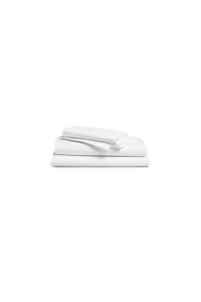 DECONA White Bed Linen for Hotels 2 People Large, 100% Cotton Ranforce