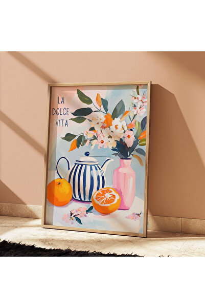 Tuba Decor Tablo dintr-o singură bucată cu rame din lemn pentru sufragerie, s...