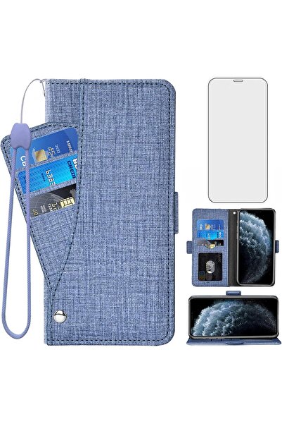 Generic Asuwish Compatible with iPhone 11 Pro Max 6.5 Wallet Case Tempered Gl...