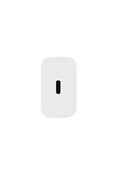 Stone Kit încărcător cu port USB tip C, încărcare rapidă, 5V 3A, max. 25W, alb + cablu USB-C/Lightning 1m
