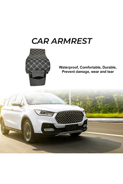 Mob Handrail Pad for Car Armrest - Waterproof, Comfortable & Durable Protection Black/beige