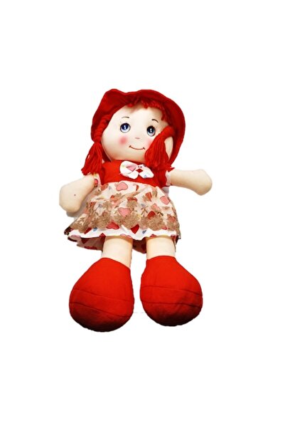 Vision XXI Păpușă textilă care recită „Înger, îngerașul meu mic”, 50 cm, roșie