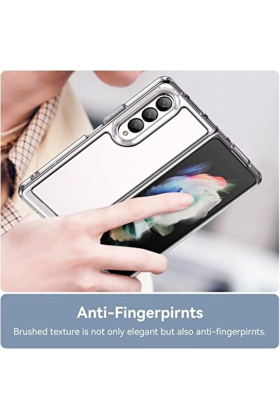 erorex Cover Compatible For Samsung Galaxy Z Fold 4 Case, Soft Tpu + Hard Pc, Anti-Scratch Transparent…