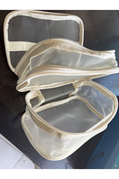 Marmara Double Layer Mesh Organizer Cosmetic Makeup Bag Women and Teen Girls