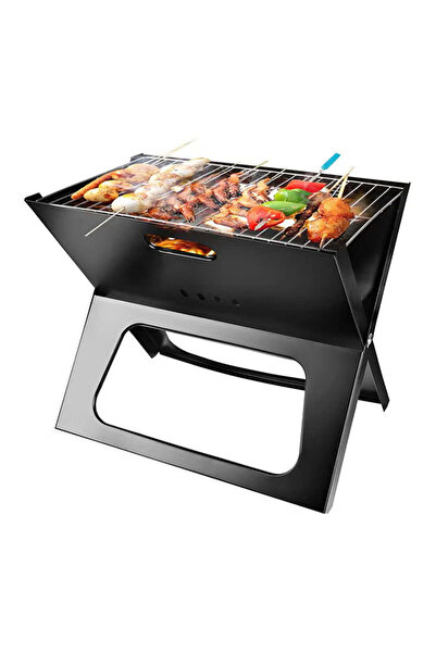 HAIZOL Waves Digital Portable BBQ Charcoal Grill Black 44 x 27.5 CM