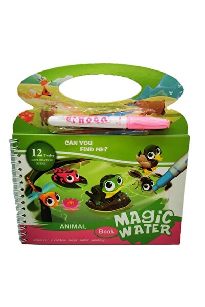 Vision XXI Carte de colorat cu apă reutilizabilă, Culori vibrante, 4 pagini, ...