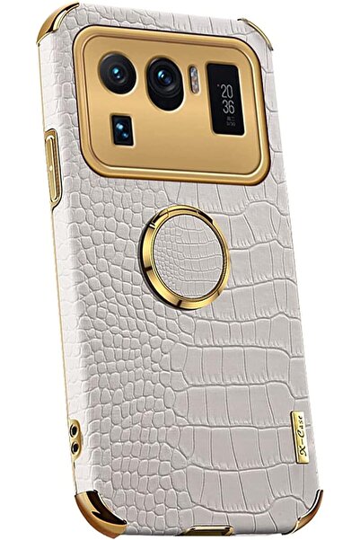erorex Case For Mi 11 Ultra Ultra-Thin Soft Tpu Crocodile Leather Shockproof Bumper With Ring Bracket And…