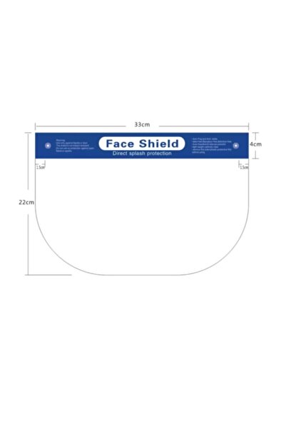 Vision Vizieră de protecție,transparentă cu spumă pentru frunte,reglabilă, cu folie de protecție detașabilă