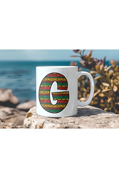 Beramussa كوب بنمط عرقي على شكل حرف G - كوب شاي وقهوة على الطراز الأفريقي - ه...