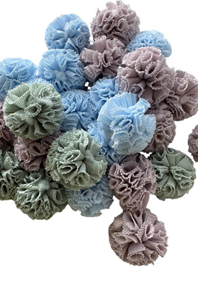 Kalben Kumaş Tulle Pompom 2 cm 25 Pieces