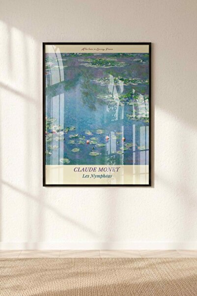 Buka Shops Claude Monet 3'lü Çerçeveli Tablo Setii Çerçeveli Renk Seçenekli