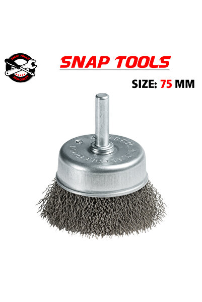 SNAP TOOLS 75MM Stainless Steel Cup Brush