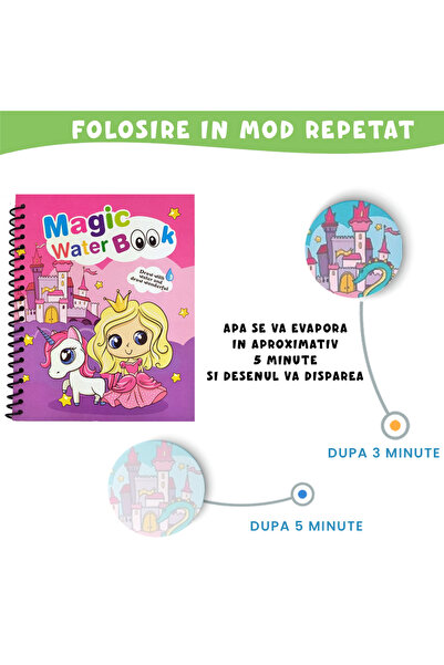 Pitikot Magic Book Pitikot® Water Coloring Book, Reusable