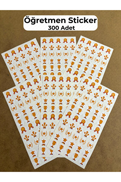 hdsticker 300 Pieces Teacher Sticker Set - Homework Check, Student Reward, Bravo Motivational Labels P3