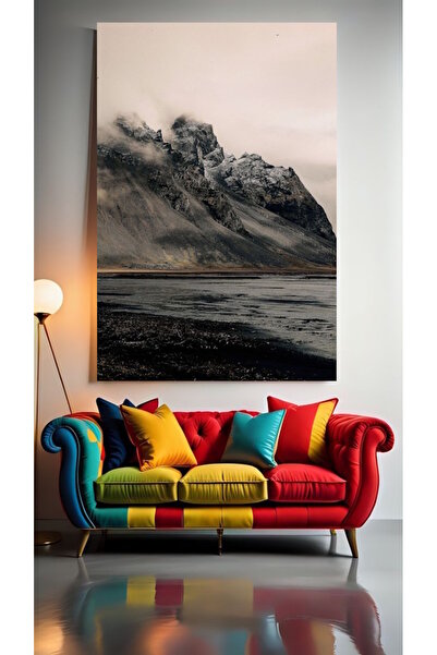 özkacar MUNȚI VOLCANICI V1 Tablou pe pânză pentru decorarea casei, perete, sa...