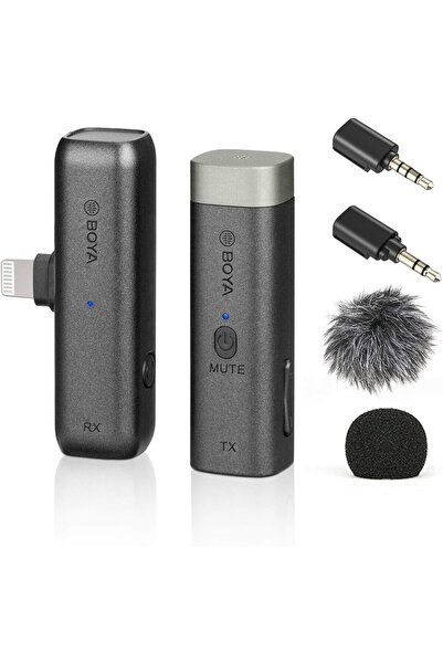 BOYA BY-WM3D Mini 2.4G Wireless Microphone System Professional Lapel Microphone