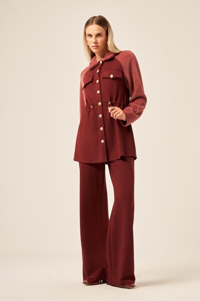 FTZ WOMEN Women's Cashmere Suit Plum 30960