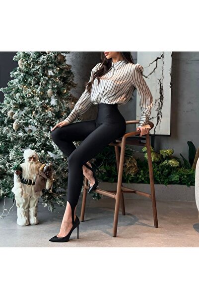 BeeYouStudio طماق من نسيج سكوبا بتفاصيل مطاطية