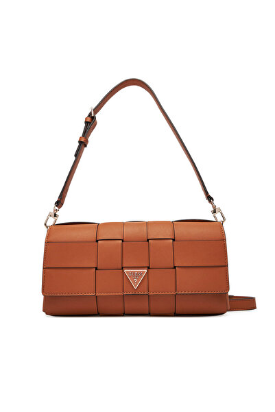 Guess Γυναικεία Τσάντα Χειρός Καφέ HWWG9661190