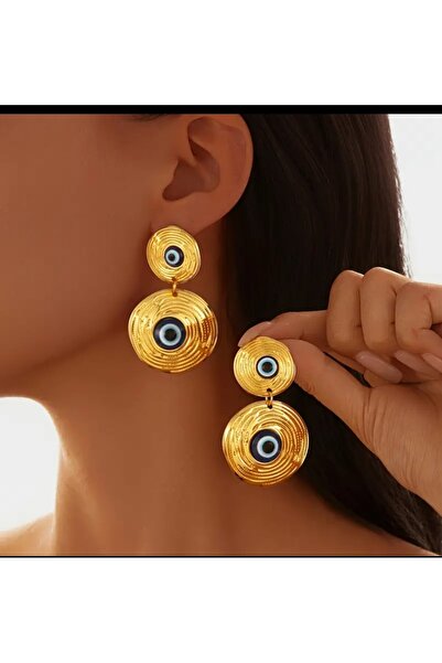 Enanice Blue Eye Detail Earrings