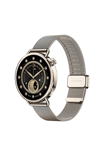 Xiaomi ساعة S4 AMOLED مقاس 41 مم، عمر البطارية 8 أيام، بلوتوث 5.4 - لون ذهبي ...