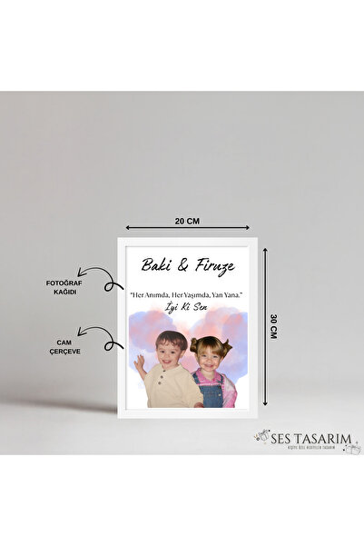 Sestasarmm Çocukluk Fotoğraf Birleştirme, Çerçeve, Kişiye Özel, Konsept, Sevg...