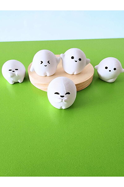 rmys Chubby Ghost Figure Toy Set of 5